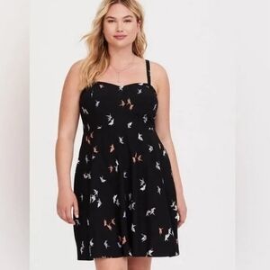 Torrid Origami Crane Print Dress – Size 2 (2X)
